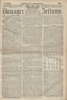 Danziger Zeitung. 1867, № 4349 (25 Juli) - (Morgen=Ausgabe.)