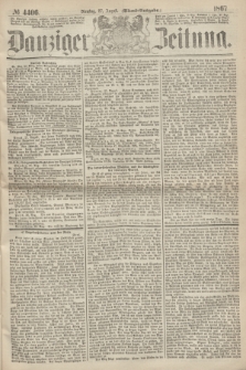 Danziger Zeitung. 1867, № 4406 (27 August) - (Abend=Ausgabe.)