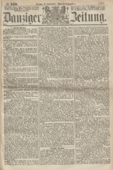 Danziger Zeitung. 1867, № 4430 (10 September) - (Abend=Ausgabe.) + dod.