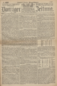 Danziger Zeitung. 1867, № 4593 (14 December) - (Morgen=Ausgabe.)