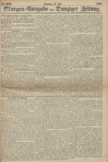 Morgen=Ausgabe der Danziger Zeitung. 1868, № 4939 (12 Juli)