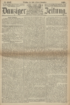 Danziger Zeitung. 1868, № 4942 (14 Juli) - (Abend-Ausgabe.)