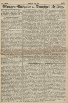 Morgen=Ausgabe der Danziger Zeitung. 1868, № 4963 (26 Juli)