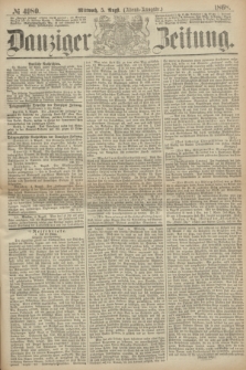 Danziger Zeitung. 1868, № 4980 (5 August) - (Abend-Ausgabe.) + dod.
