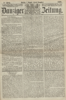 Danziger Zeitung. 1868, № 4984 (7 August) - (Abend-Ausgabe.)