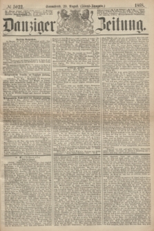 Danziger Zeitung. 1868, № 5022 (29 August) - (Abend-Ausgabe.)