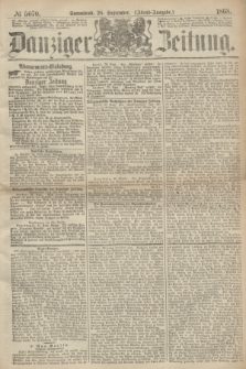 Danziger Zeitung. 1868, № 5070 (26 September) - (Abend-Ausgabe.)