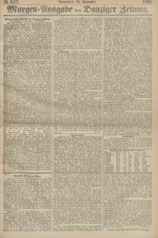 Morgen=Ausgabe der Danziger Zeitung. 1868, № 5177 (28 November)