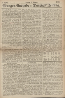 Morgen=Ausgabe der Danziger Zeitung. 1869, № 5284 (2 Februar)