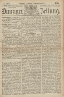 Danziger Zeitung. 1869, № 5289 (3 Februar) - (Abend-Ausgabe.)