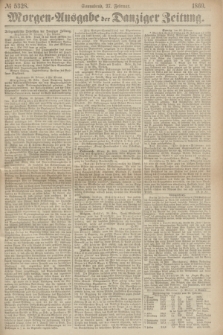 Morgen=Ausgabe der Danziger Zeitung. 1869, № 5328 (27 Februar)