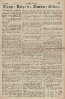 Morgen=Ausgabe der Danziger Zeitung. 1869, № 5346 (10 März)