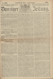 Danziger Zeitung. 1869, № 5427 (29 April) - (Abend-Ausgabe.)