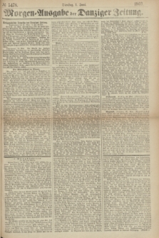Morgen=Ausgabe der Danziger Zeitung. 1869, № 5478 (1 Juni)