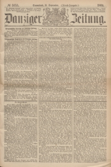 Danziger Zeitung. 1869, № 5655 (11 September) - (Abend-Ausgabe.)