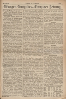 Morgen=Ausgabe der Danziger Zeitung. 1869, № 5658 (14 September)