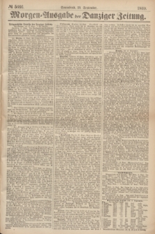 Morgen=Ausgabe der Danziger Zeitung. 1869, № 5666 (18 September)