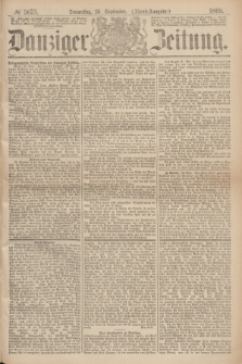 Danziger Zeitung. 1869, № 5675 (23 September) - (Abend-Ausgabe.)