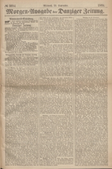 Morgen=Ausgabe der Danziger Zeitung. 1869, № 5684 (29 September)