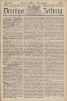 Danziger Zeitung. 1869, № 5703 (9 Oktober) - (Abend-Ausgabe.)