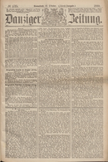 Danziger Zeitung. 1869, № 5715 (16 Oktober) - (Abend-Ausgabe.)