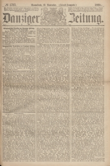 Danziger Zeitung. 1869, № 5763 (13 November) - (Abend-Ausgabe.)