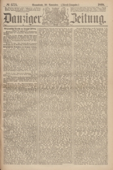 Danziger Zeitung. 1869, № 5775 (20 November) - (Abend-Ausgabe.)