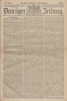 Danziger Zeitung. 1869, № 5783 (25 November) - (Abend-Ausgabe.)
