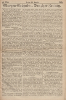 Morgen=Ausgabe der Danziger Zeitung. 1869, № 5784 (26 November)