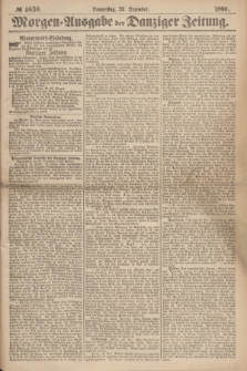 Morgen=Ausgabe der Danziger Zeitung. 1869, № 5830 (23 Dezember)