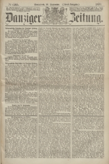 Danziger Zeitung. 1870, № 6265 (10 September) - (Abend-Ausgabe.)