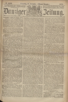 Danziger Zeitung. 1870, № 6296 (29 September) - (Morgen-Ausgabe.)