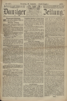 Danziger Zeitung. 1870, № 6297 (29 September) - (Abend-Ausgabe.)