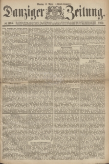 Danziger Zeitung. 1872, № 7185 (11 März) - (Abend-Ausgabe.)