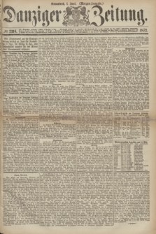 Danziger Zeitung. 1872, № 7316 (1 Juni) - (Morgen=Ausgabe.)