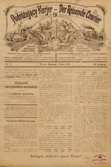 Podróżujący Kurier : Organ Stowarzyszenia Podróżujących Kupców Galicji. 1910, nr 31