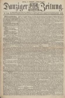 Danziger Zeitung. 1872, № 7519 (27 September) - (Abend-Ausgabe.)