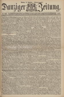 Danziger Zeitung. 1872, № 7607 (18 November) - (Abend-Ausgabe.)