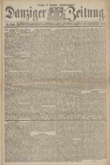 Danziger Zeitung. 1872, № 7645 (10 Dezember) - (Abend=Ausgabe.) + dod.