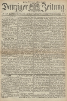 Danziger Zeitung. 1873, № 7778 (28 Februar) - (Abend-Ausgabe.) + dod.