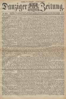 Danziger Zeitung. 1873, № 8110 (16 September) - (Abend-Ausgabe.)