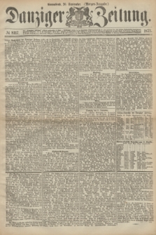 Danziger Zeitung. 1873, № 8117 (20 September) - (Morgen-Ausgabe.)