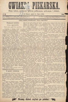 Gwiazda Piekarska : pismo ludowe, poświęcone sprawom politycznym, społecznym i oświecie. 1890, nr 21