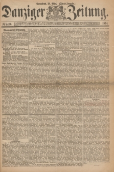 Danziger Zeitung. 1874, № 8436 (28 März) - (Abend-Ausgabe.)