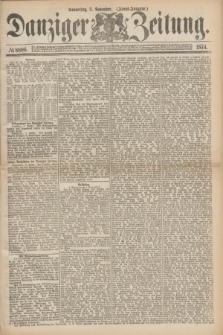 Danziger Zeitung. 1874, № 8806 (5 November) - (Abend-Ausgabe.) + dod.