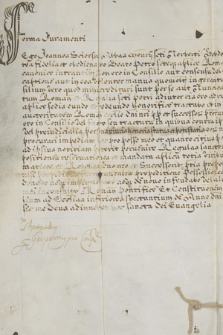 Dokument papieża Klemensa X zawierający rotę przysięgi dla Jana Ścierskiego, obejmującego godność opata klasztoru Premonstratensów w Hebdowie