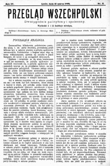 Przegląd Wszechpolski : dwutygodnik polityczny i społeczny. 1898, nr 6