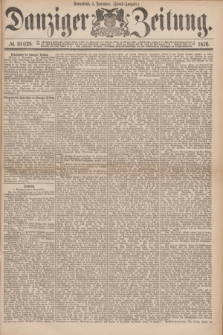 Danziger Zeitung. 1876, № 10028 (4 November) - (Abend=Ausgabe.) + dod.