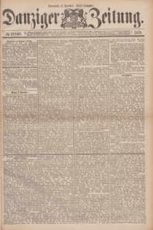 Danziger Zeitung. 1876, № 10040 (11 November) - (Abend=Ausgabe.) + dod.
