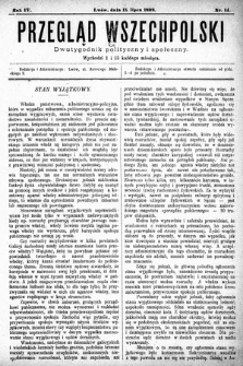Przegląd Wszechpolski : dwutygodnik polityczny i społeczny. 1898, nr 14